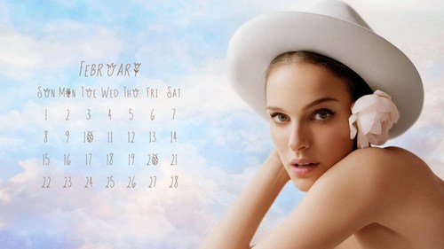 Natalie Portman February calendar
