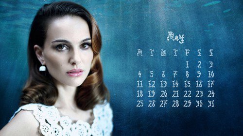 Natalie Portman calendar May 2015