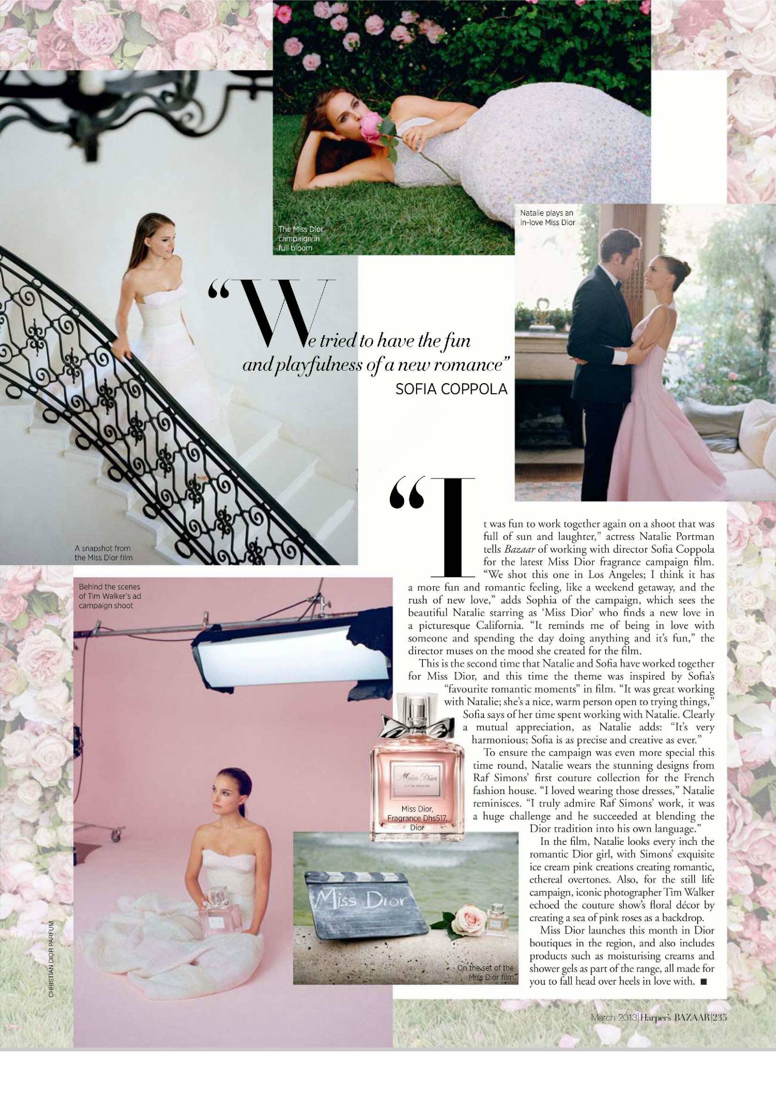 You are currently viewing Miss Dior In Harpers Bazaar