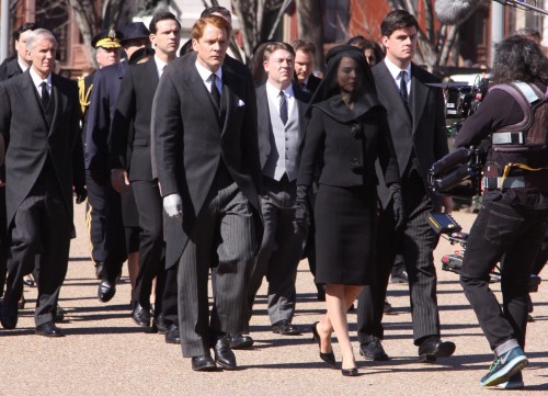 Natalie Portman On The Set Of 'Jackie' In DC