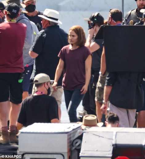 Natalie’s first photos on the set of Thor Love and Thunder