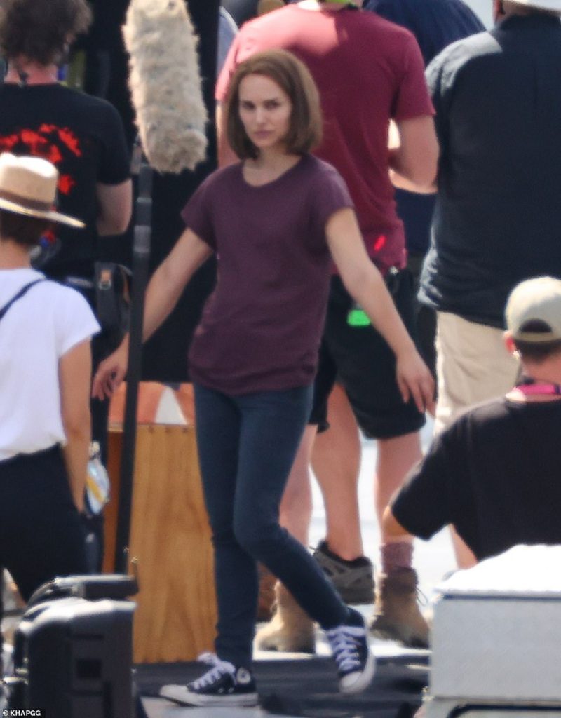Natalie’s first photos on the set of Thor Love and Thunder